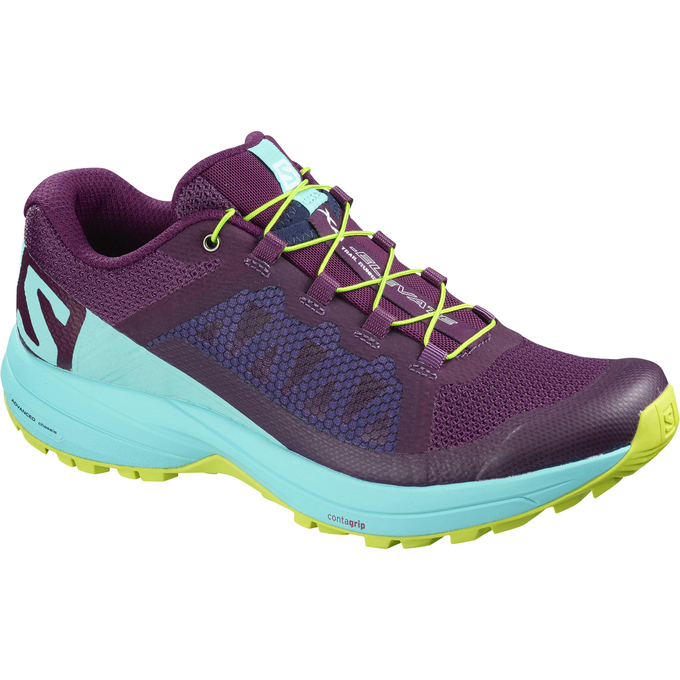 Salomon Singapore Womens Trail Running Shoes - XA ELEVATE W Deep Purple/Blue | 71590-IWSM